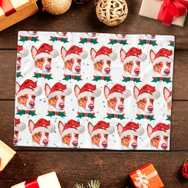 Cobertor De Velo Cães da Raça Podengo Português Estrelas de Natal