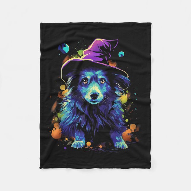 Cobertor De Velo Cães de Halloween Westi Caminhando Animais de Esti (Frente)