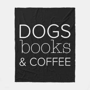 Cobertor De Velo Cães Livros Café Cachorro Cachorro Cães Mãe