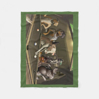 Cobertor De Velo Cães que jogam a piscina - Dogz