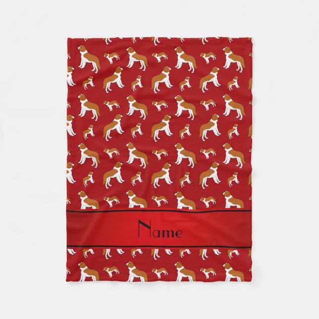 Cobertor De Velo Cães vermelhos conhecidos personalizados de St (Frente)