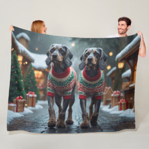 Cobertor De Velo Cães Wired Haired Pointing Griffon Natal Neve