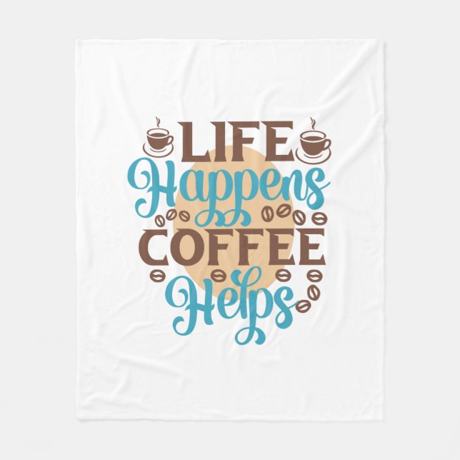 Cobertor De Velo Café Arte Acontece Café Ajuda (Frente)