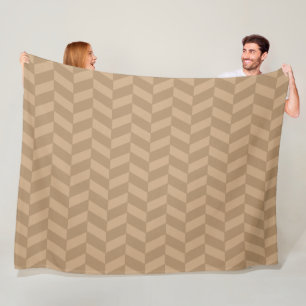 Cobertor De Velo Café Ficado Herringbone