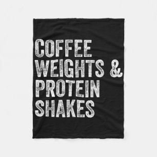Cobertor De Velo Café Pesos Proteínas Agita Gym Pesador