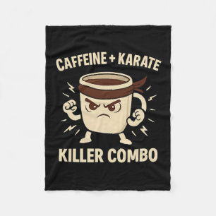 Cobertor De Velo Cafeine Karate Killer Combo Café Ninja Roupa