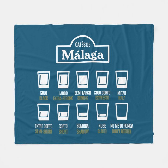Cobertor De Velo Cafés de Málaga (Frente (Horizontal))