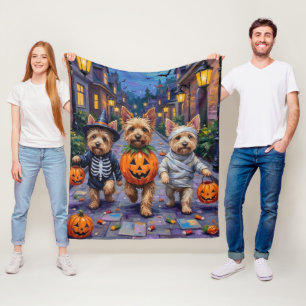 Cobertor De Velo Cairn Terrier Trick-or-Tratating Halloween Costume
