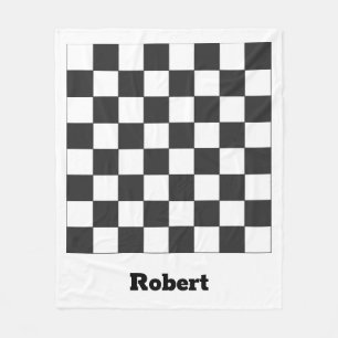Cobertor De Velo Caixa de xadrez Fleece Blanket