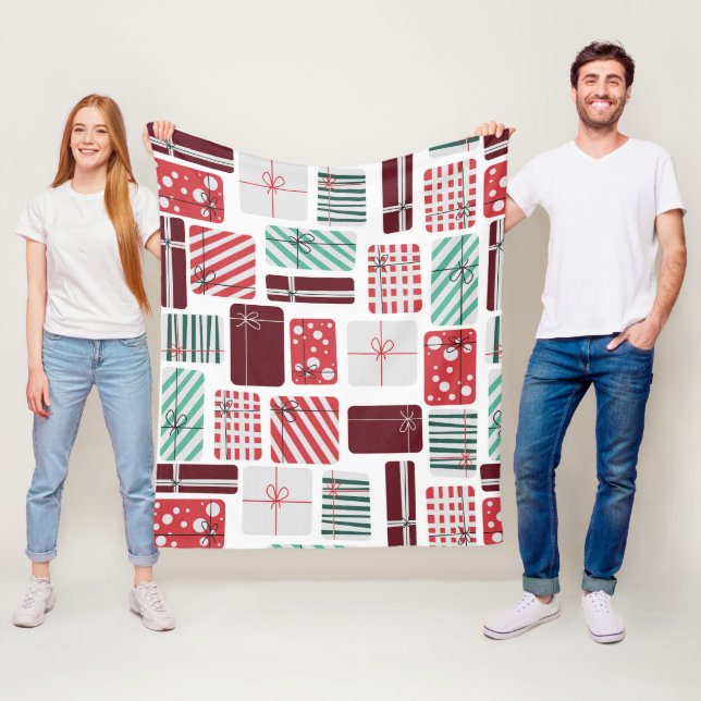 Cobertor De Velo Caixas de Presente Festivas Sem Olhos Padrão (In Situ)