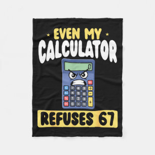 Cobertor De Velo Calculadora Engraçada Recusa 67 Matemática