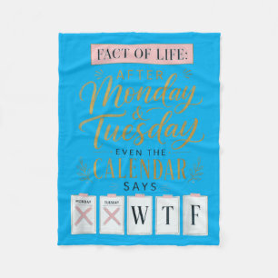 Cobertor De Velo Calendário Fact Of Life Diz Qual Humor Na Terra
