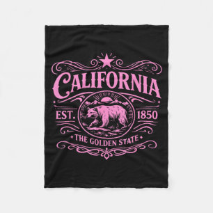 Cobertor De Velo Califórnia 1850 Urso Vintage SoCal Norcal Los