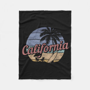 Cobertor De Velo Califórnia Surf Vintage Lembrança Cali Praia Surfi