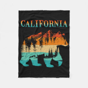 Cobertor De Velo California Urso Vintage Retro Natureza Caminhada L