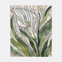 Cobertor De Velo Calla Lily Mosaic Art