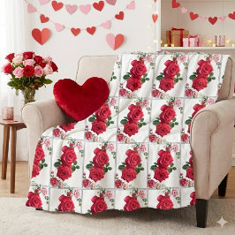 Cobertor De Velo Cama de Rosas Floral Rosa 