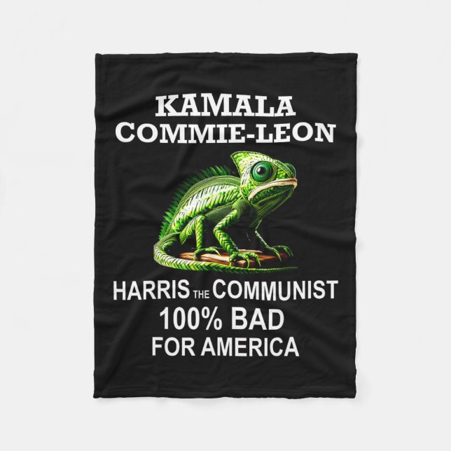 Cobertor De Velo Camarada Kamala Commie Leon Comunista Ha (Frente)