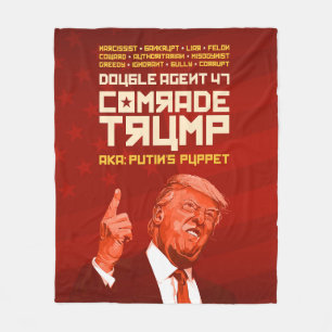 Cobertor De Velo Camarada Trump: O agente duplo (Putin's Puppet)