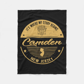 Cobertor De Velo Camden Nova Jersey É Onde Minha História Começa 