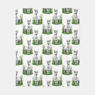 Cobertor De Velo Camel llama Alpaca Pattern Design