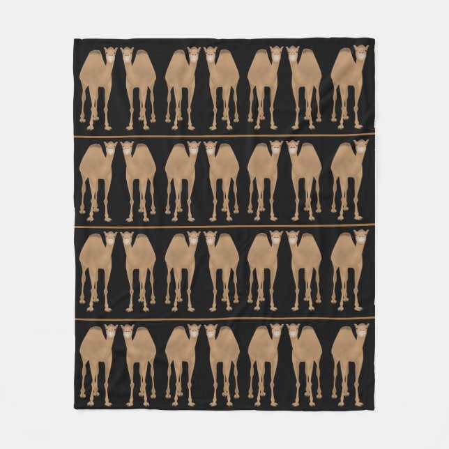 Cobertor De Velo Camels Fleece Blanket (Frente)