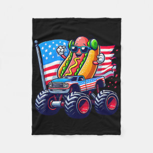 Cobertor De Velo Caminhão Monstro American Sungles Hotdog 4 De Julh