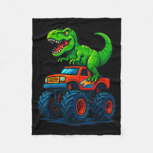 Cobertor De Velo Caminhão Monstro Dinossauro T-Rex Meninos Aniversá
