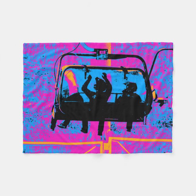 Cobertor De Velo Caminhe pela Montanha - Montanha Bikers (Frente (Horizontal))