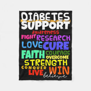 Cobertor De Velo Caminho do Mês de Apoio à Consciência da Diabetes