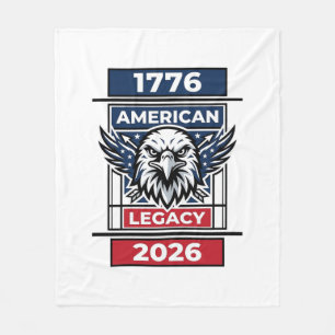 Cobertor De Velo Camisa Águia Vintage 1776 2026 Tipografia Patrióti