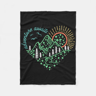 Cobertor De Velo Camisa Aventura Espera Explorar Mais Natureza Cami
