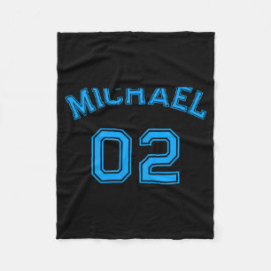 Cobertor De Velo Camisa Azul Menino Toddler Nome Número Jersey Srts