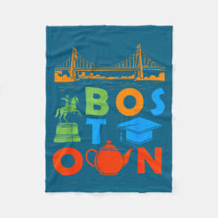 Cobertor De Velo Camisa Boston Massachusetts Lembrança Ponte de Bos