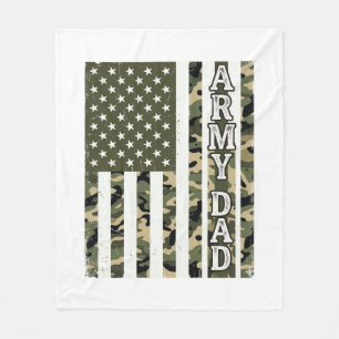 Cobertor De Velo Camisa Camuflada de Papai do Exército Bandeira Ame