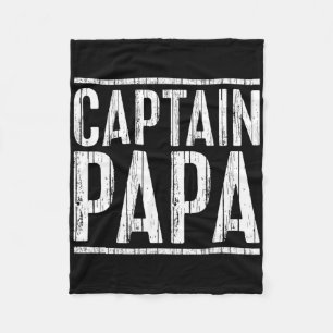Cobertor De Velo Camisa Capitão Papai Barco Pontão Dia dos Pais Pes