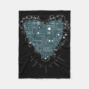 Cobertor De Velo Camisa Cardíaca Do Controlador De Vídeo Para Jogad