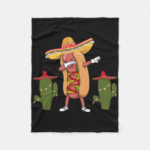 Cobertor De Velo Camisa Cinco De Mayo Cachorro-Quente Cacto Dançand