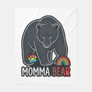 Cobertor De Velo Camisa com Desenho de Gravura Vintage da Mamãe Urs