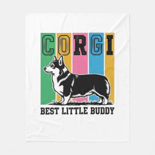 Cobertor De Velo Camisa Corgi Love Gravura Vintage Silhueta de Cach