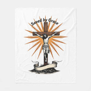 Cobertor De Velo Camisa Cristã Jesus Cruz Fé Gravação Vintage