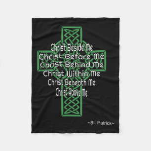Cobertor De Velo Camisa Cruz Celta Oração de São Patrício Cristã
