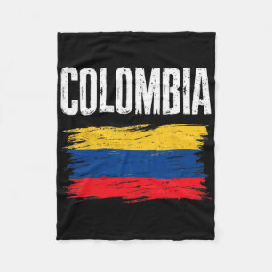 Cobertor De Velo Camisa da Bandeira da Colômbia Time de Futebol Col