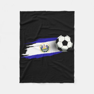 Cobertor De Velo Camisa da Bandeira de El Salvador Time de Futebol