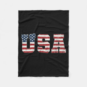 Cobertor De Velo Camisa da Bandeira Patriótica Americana Usa Homens