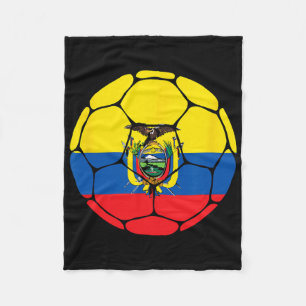 Cobertor De Velo Camisa da seleção do Equador com bandeira do futeb