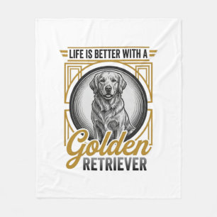 Cobertor De Velo Camisa de Amante de Cachorro com Gravação Vintage