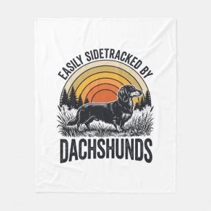 Cobertor De Velo Camisa de Amante de Dachshund Facilmente Desviado