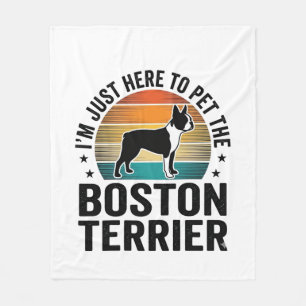 Cobertor De Velo Camisa de Amante de Pet Vintage Boston Terrier Des