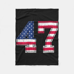 Cobertor De Velo Camisa de Aniversário 47 Usa Flag Jersey de Time d